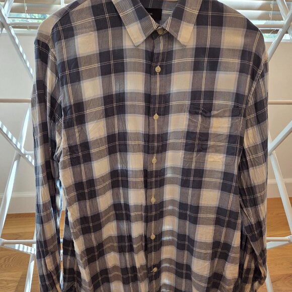 Vince Blue Casual Button Down Shirt, Mens's L (Regular Fit) - Picture 4 of 4